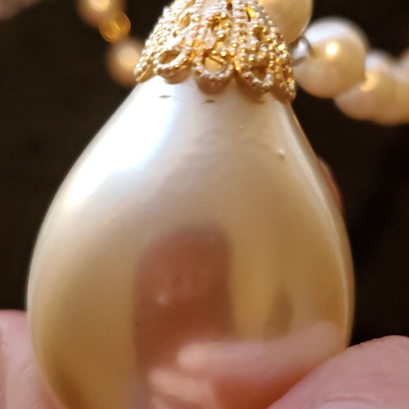 Women's Necklace Pearl VTG - Picture 6 of 7